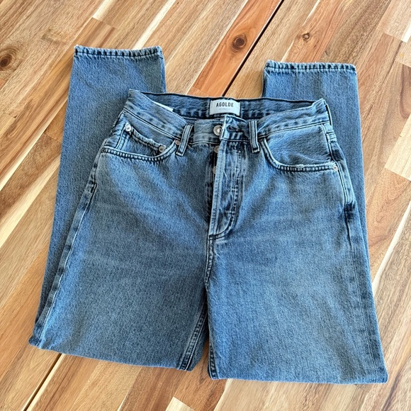 Agolde Denim - AGOLDE Riley High Rise Straight Jeans – Size 25 – 100% Cotton